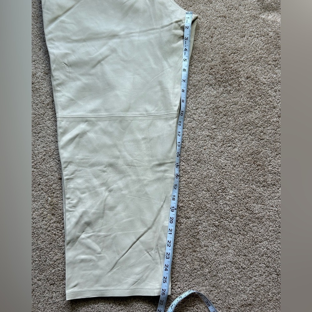 Banana Republic genuine leather mid rise skinny pants - Picture 6 of 10